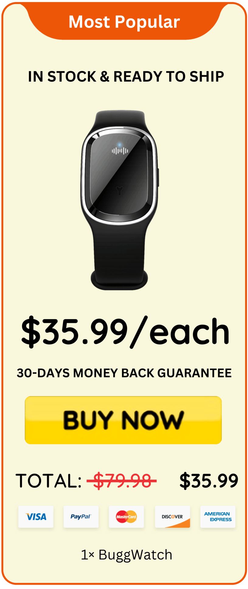 BuggWatch offer price 